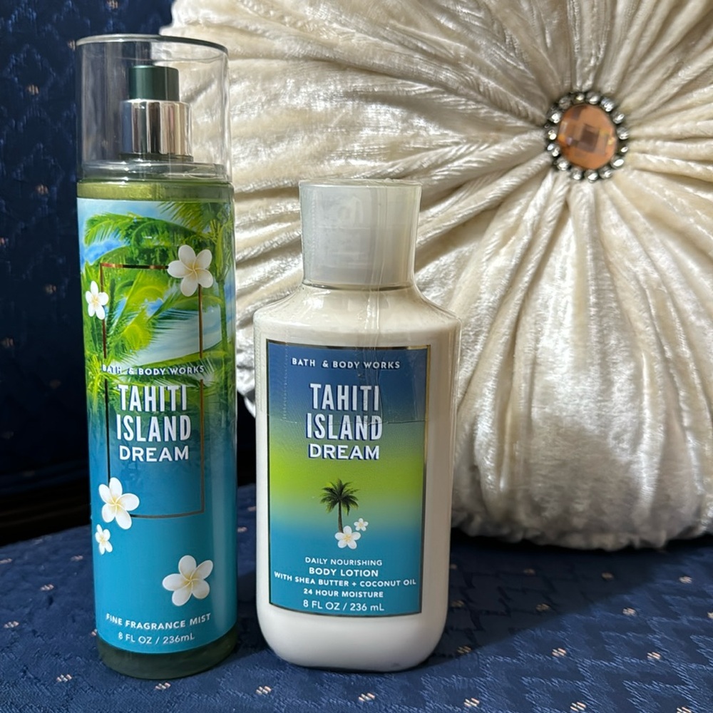 BATH & BODY WORKS SET. . . TAHITI ISLAND DREAM SCENT - Picture 1 of 6